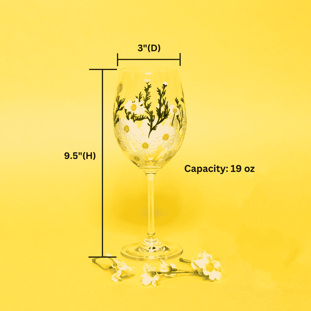 hand painted flower wine glasses, hand painted wine glasses flowers, flower glassware, flower glass cups, sunflower glass cups