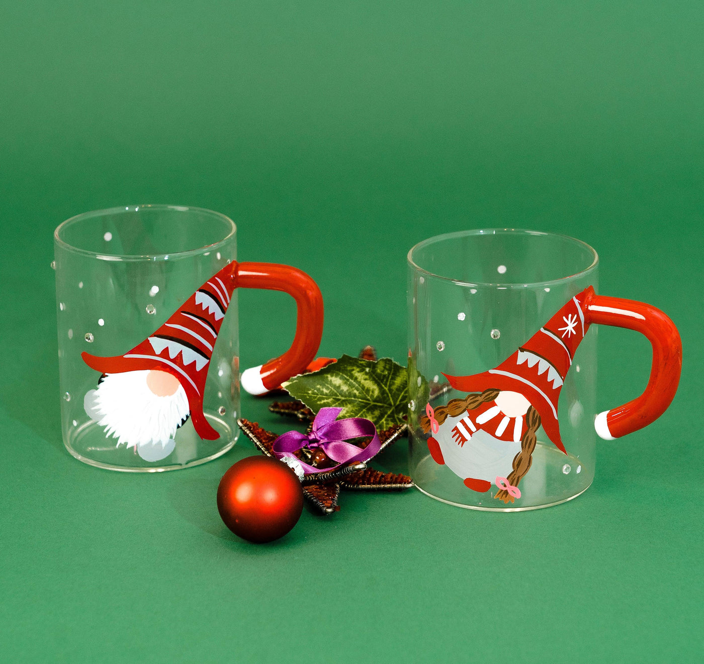 Christmas Gnome Coffee Mug - Jersey Art Glass