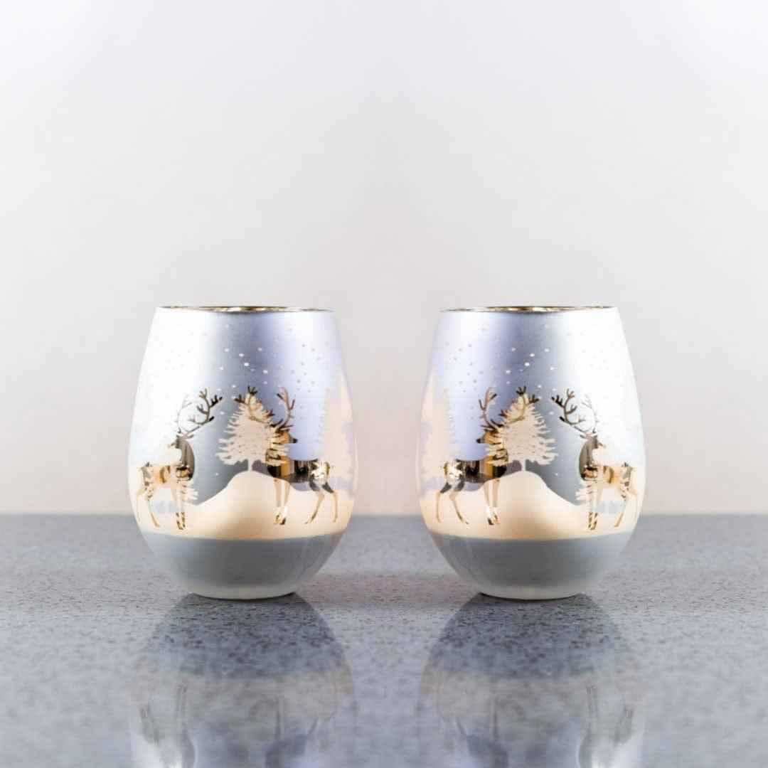 christmas painted wine glasses, fun wine glasses gifts, holiday glassware christmas, wine glass gift box,