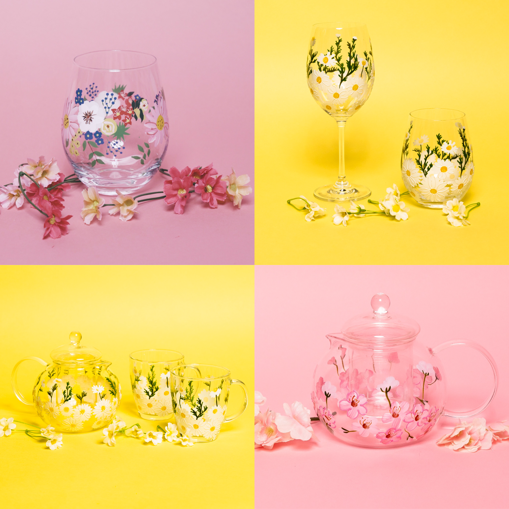 unique wine glasses, pretty wine glasses, painted wine glass, stemless wine glasses, best stemless wine glasses, fun wine glasses