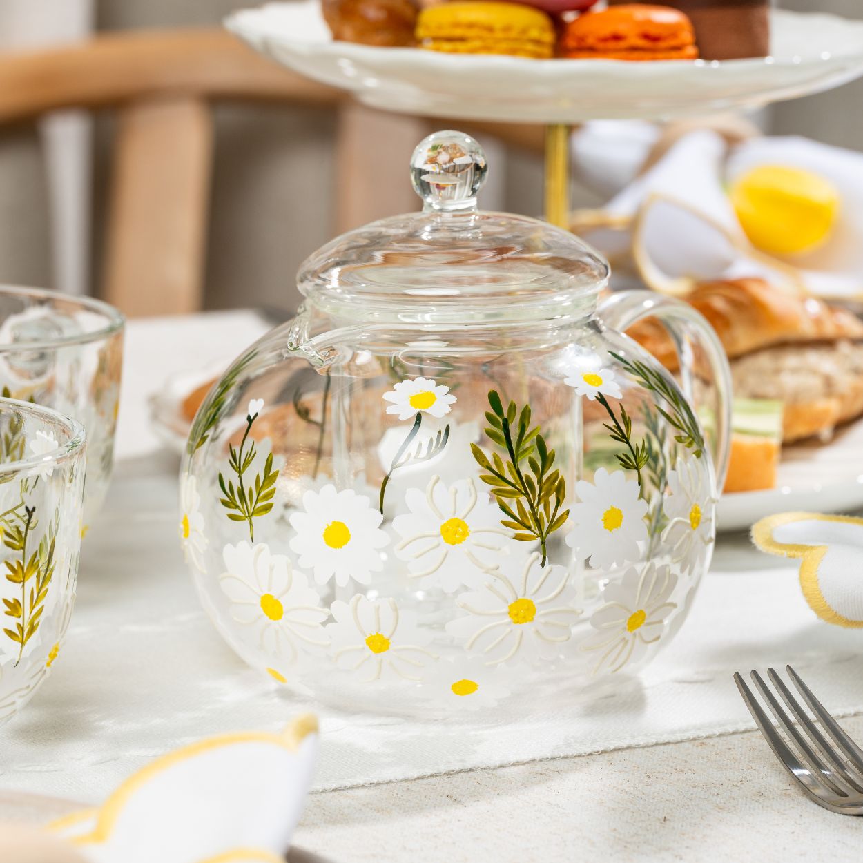 Painted Daisy Tea Pot