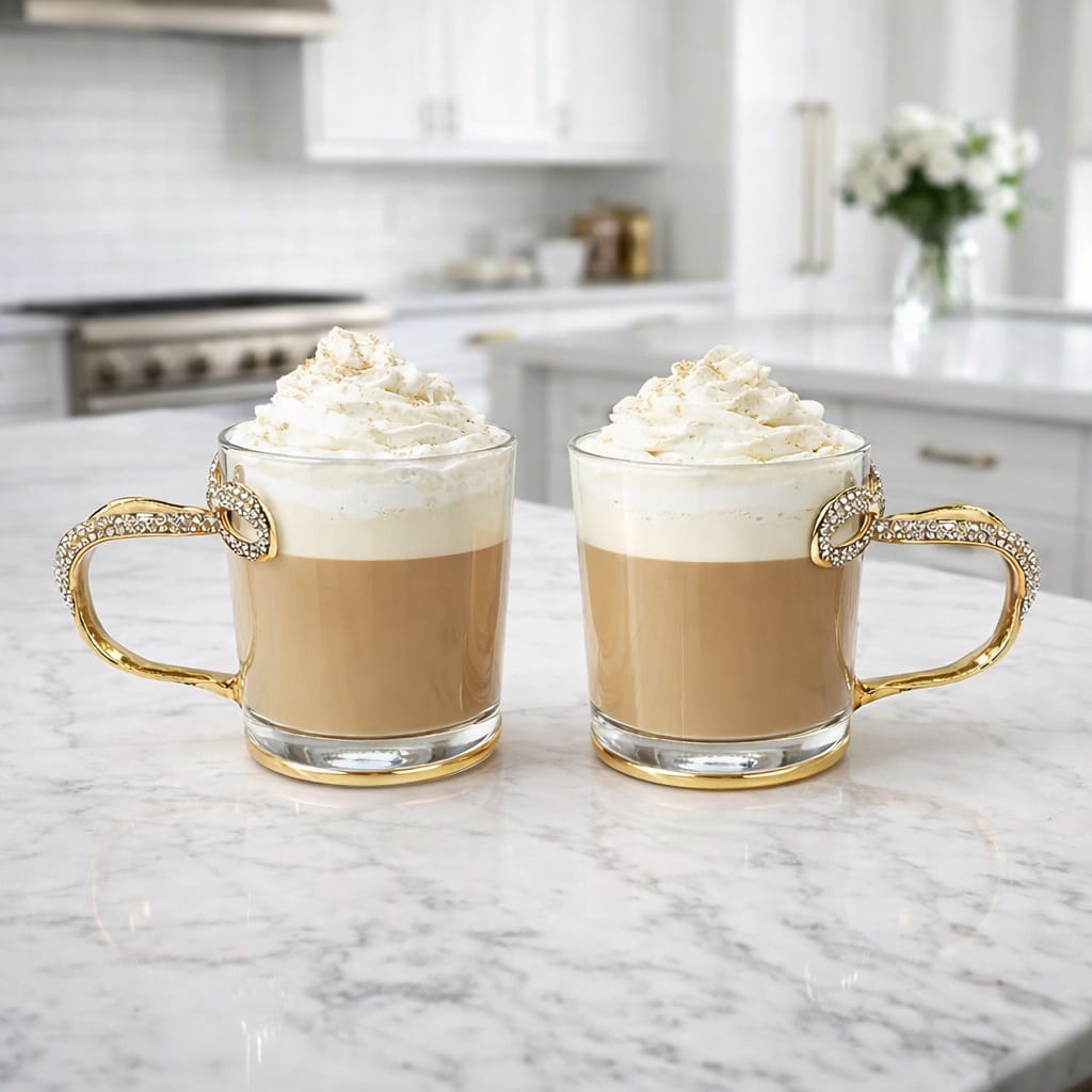 3D Jeweled Bowtie Handle Mugs