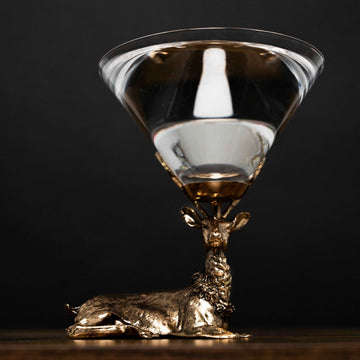 martini glass stag, martini glasses, Stag head glasses, Deer antler glasses, Deer head glasses, Stag design