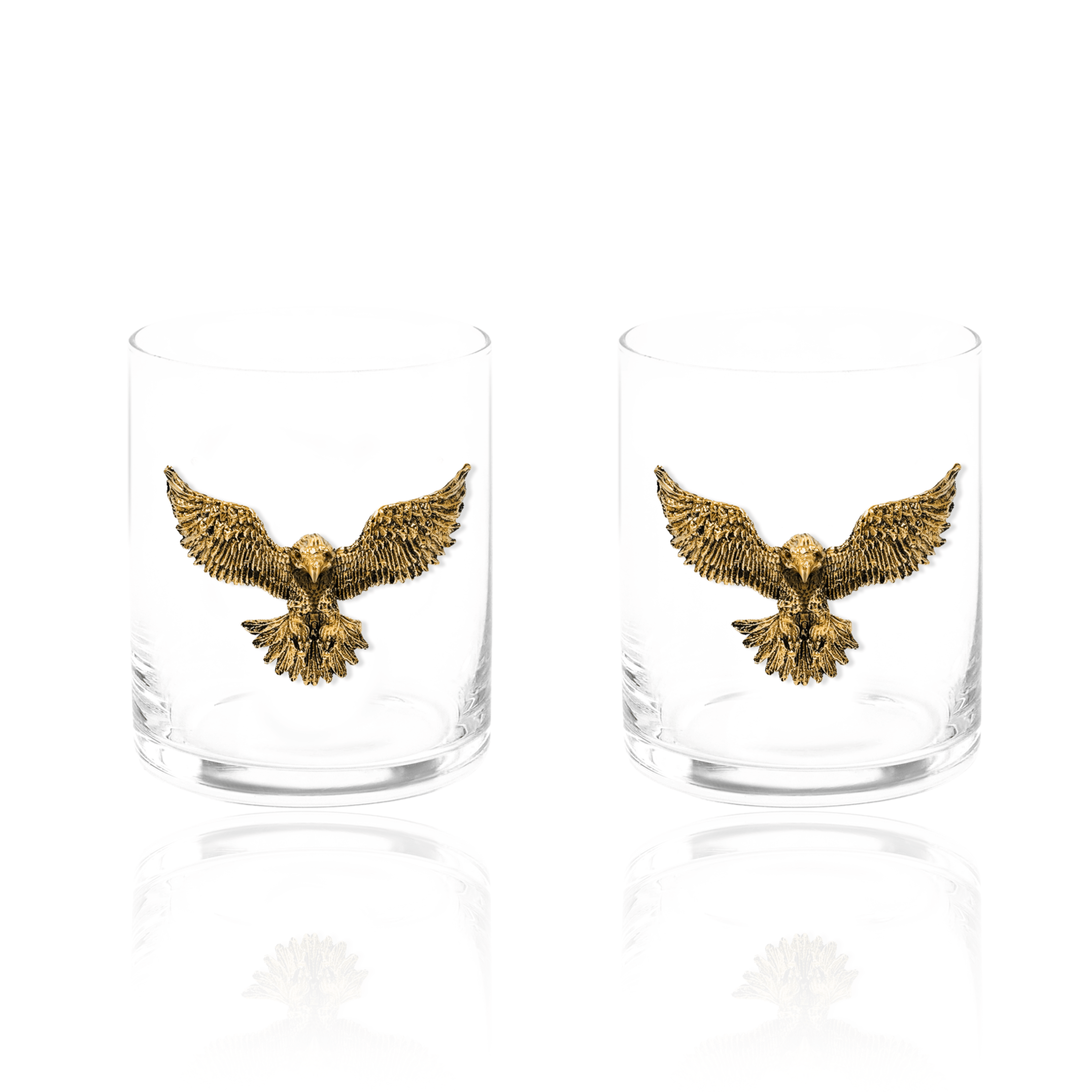 Gold Eagle Whiskey Glasses