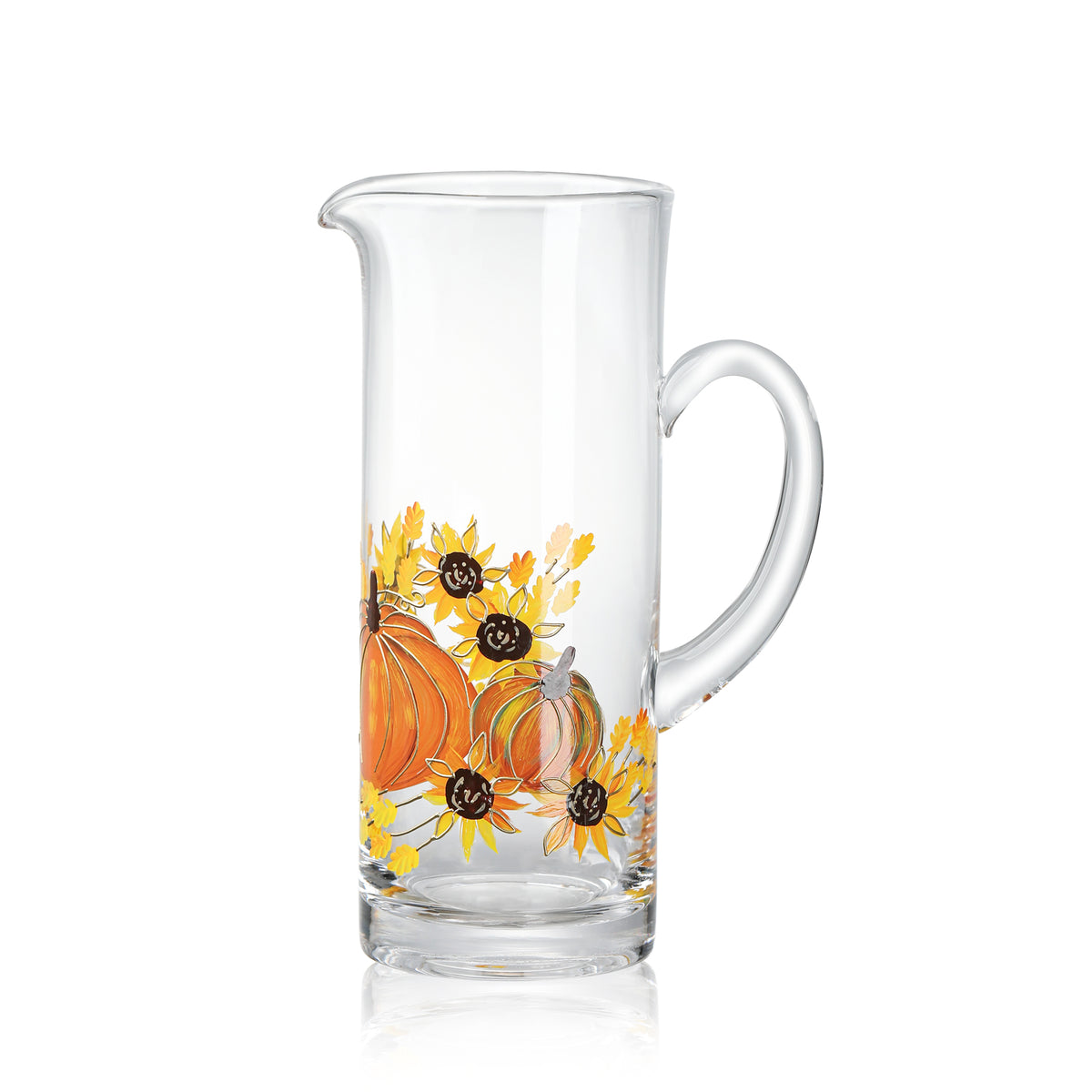 Painted Pumpkin Pitcher