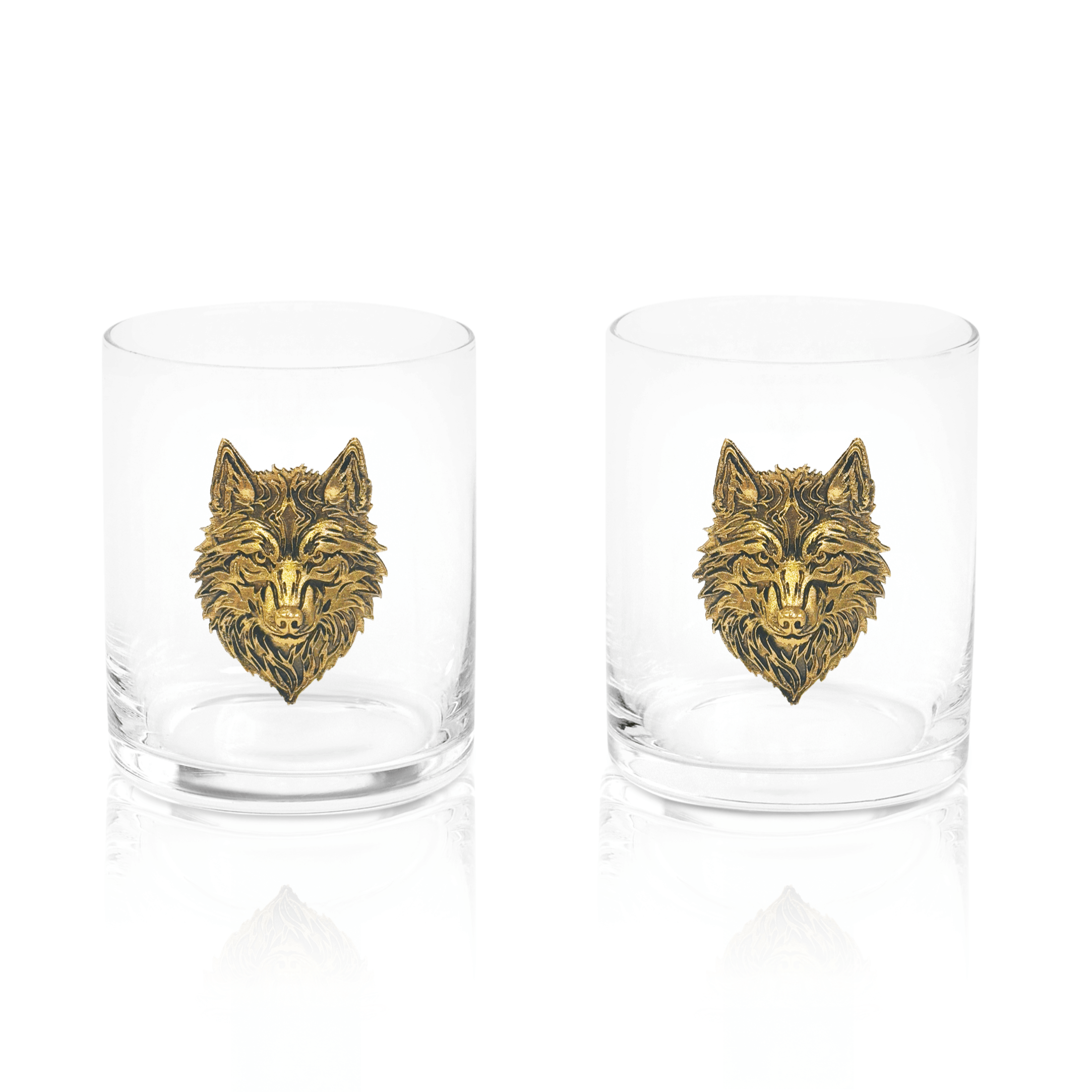 Wolf Whiskey Glasses