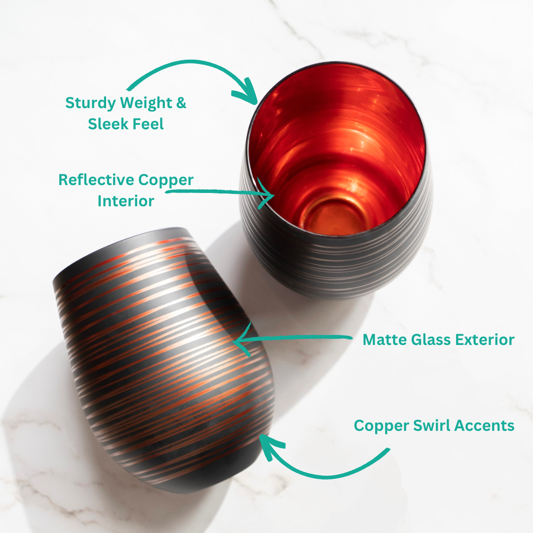 black stemless wine glasses, black tiara glassware, vintage black glassware, black glass cups