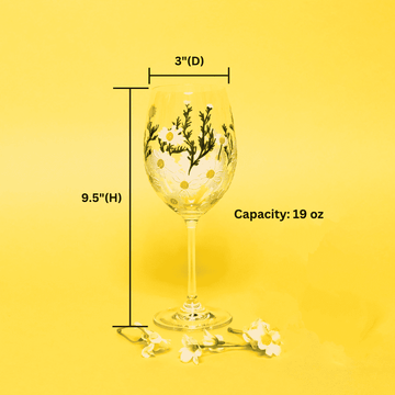 hand painted flower wine glasses, hand painted wine glasses flowers, flower glassware, flower glass cups, sunflower glass cups