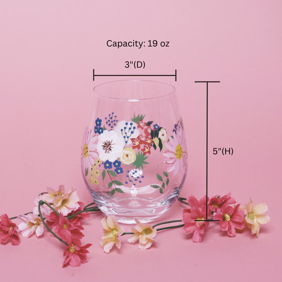 glass cups with flowers, flower painted wine glasses, flower wine glass painting, painted flower wine glasses, painted wine glasses flowers