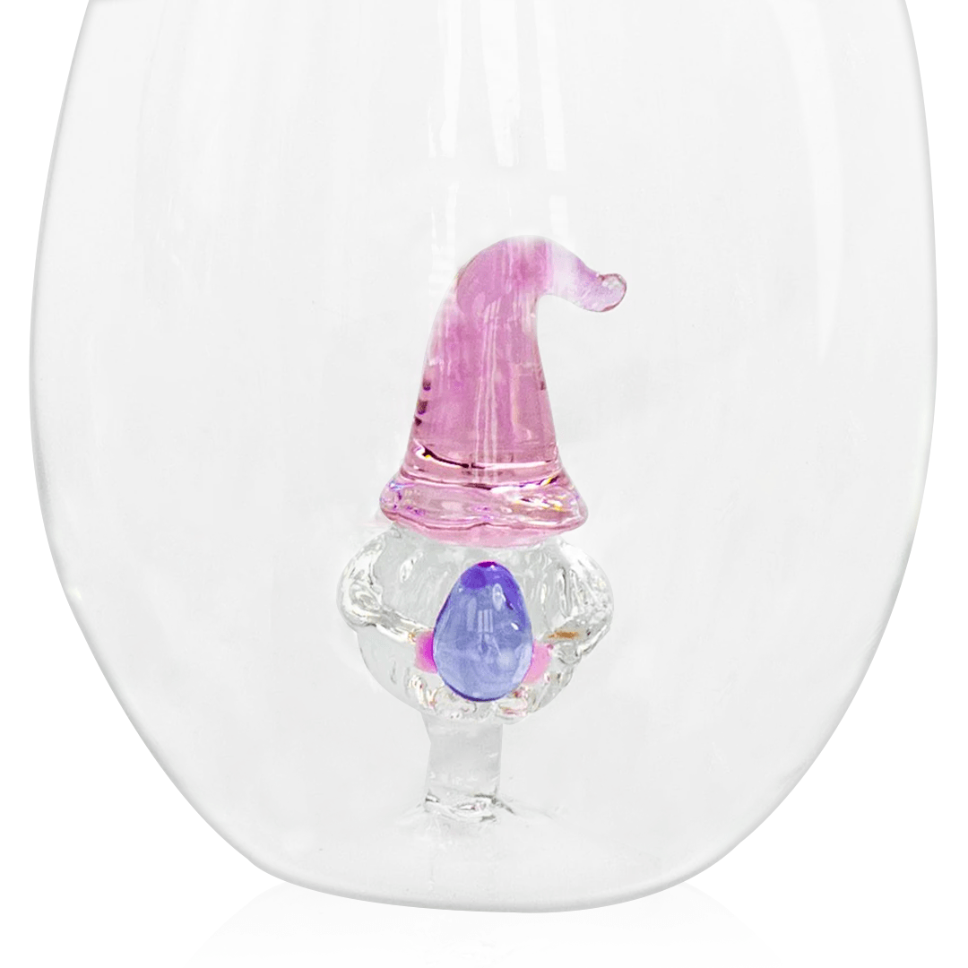 3D Easter Gnome Stemless Wine Glasses
