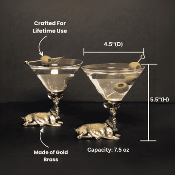 martini glass stag, martini glasses, Stag head glasses, Deer antler glasses, Deer head glasses, Stag design