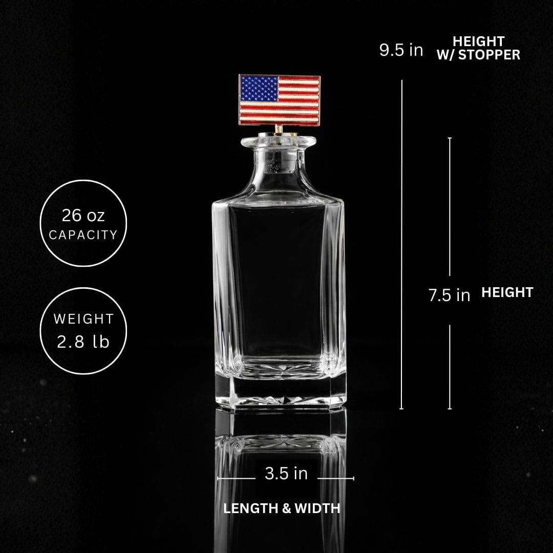 USA Flag Decanter