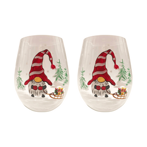 Gnome Wine Glasses (Set of 2) 19oz