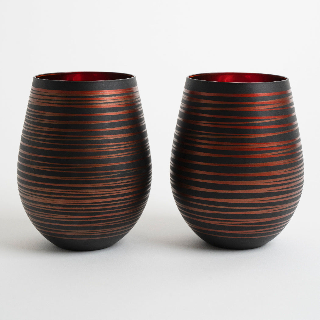 modern stemless wine glasses, wedding gift wine glasses, stemless wine glass gift box, engagement gift wine glasses