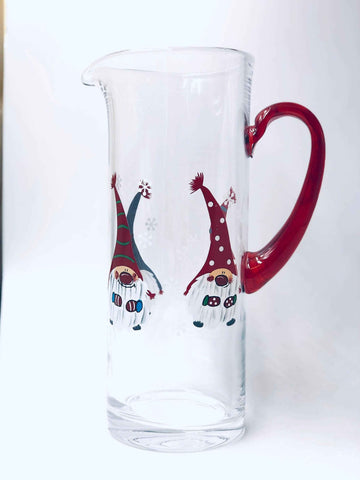 Hand Painted Gnome Pitcher