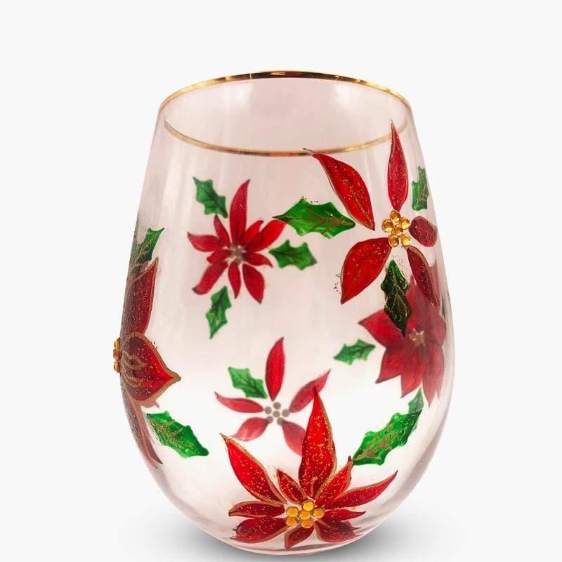 stemless wine glass, christmas wine glass, wine glasses with gold rim, cute wine glasses, fun wine glasses, wine glasses set , set of wine glasses, christmas wine glasses